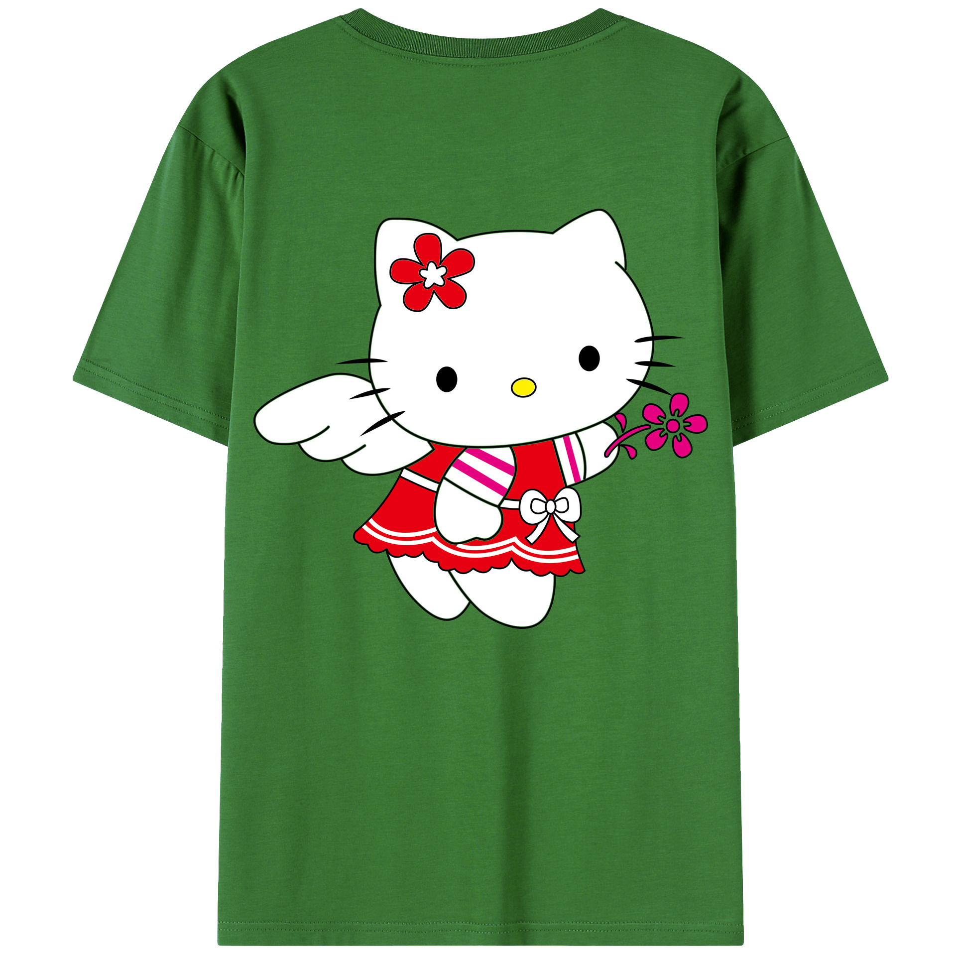 （画像用） Hello Kitty ハローキティ レディース半袖Tシャツ(バックプリント)